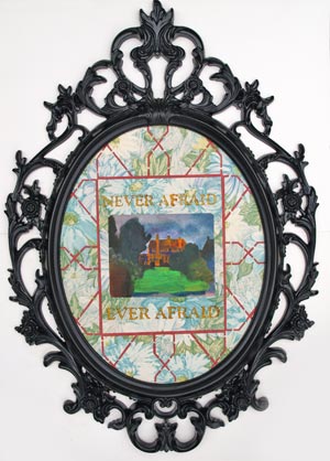 shan't get home tonight' - acrylic paint and collage 2007 - 2008  60cm x 84 cm